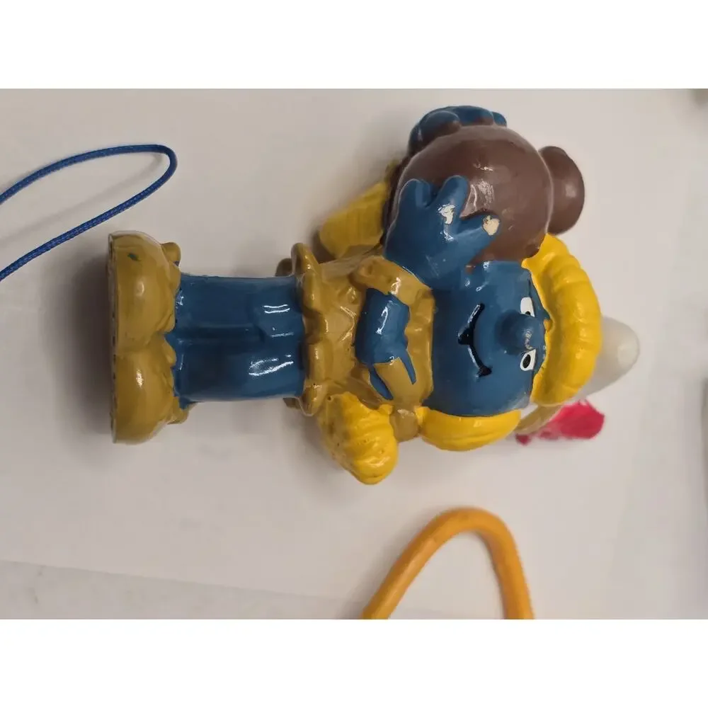 Lot of 9 Vintage Smurfs PVC Figures Peyo Cartoon Toys Smurfette Some Schleich